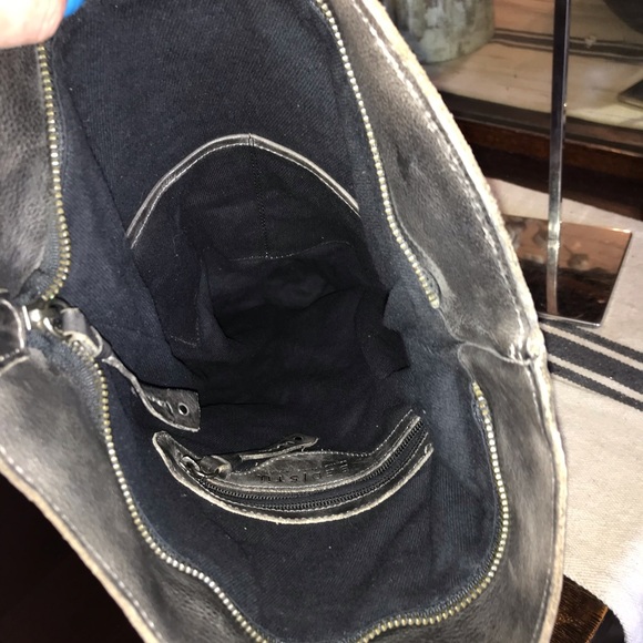 Bed Stu Howie Leather Backpack Black Grey Rustic Rustic Retail $365 - Picture 13 of 14